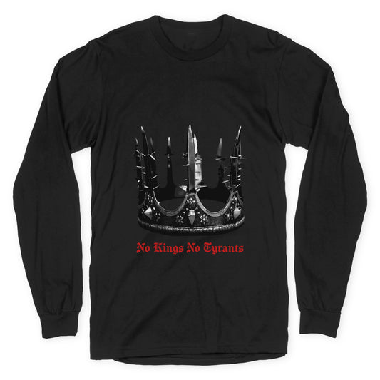 No Kings No Tyrants Crown Longsleeve Tee