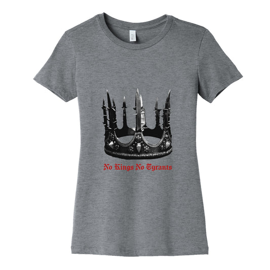 No Kings No Tyrants Crown Womens Cotton Tee