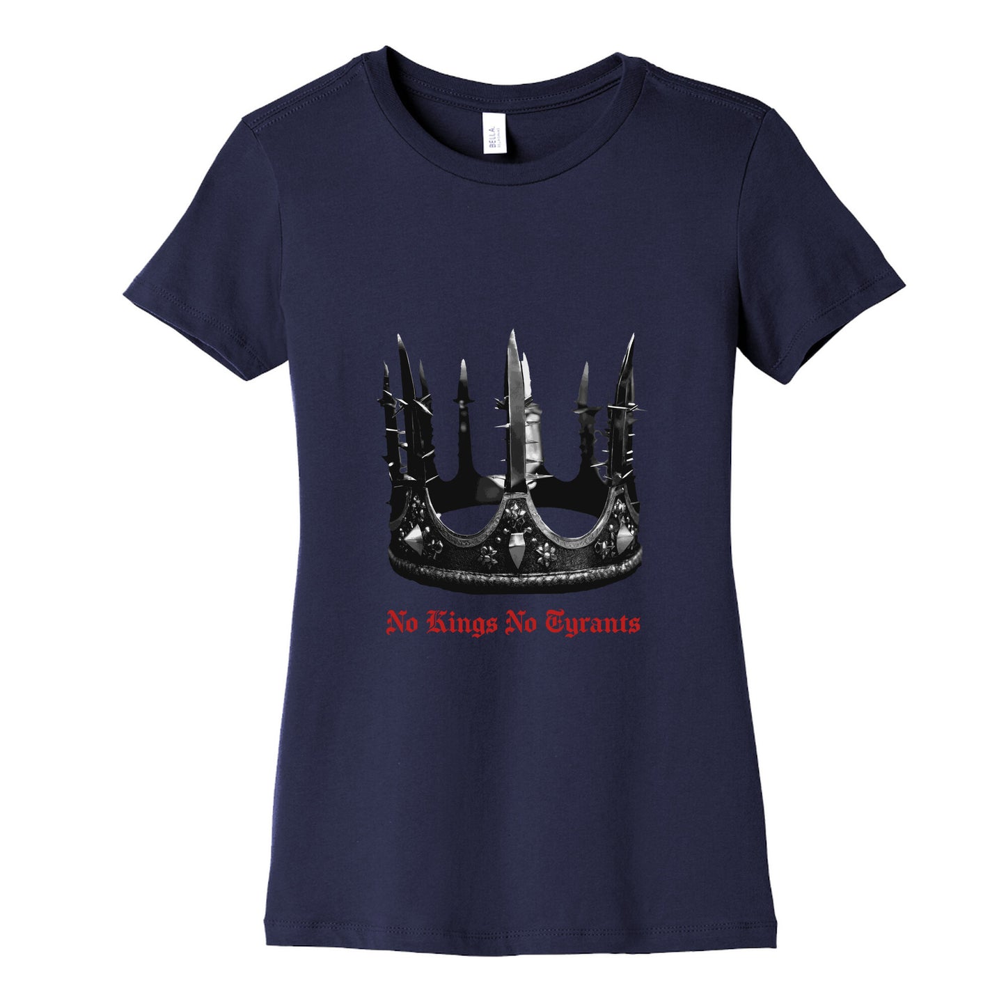 No Kings No Tyrants Crown Womens Cotton Tee