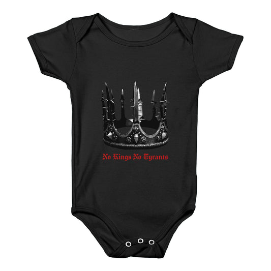 No Kings No Tyrants Crown Baby One-Piece