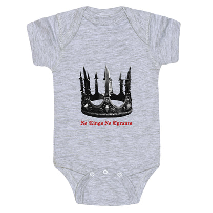 No Kings No Tyrants Crown Baby One-Piece