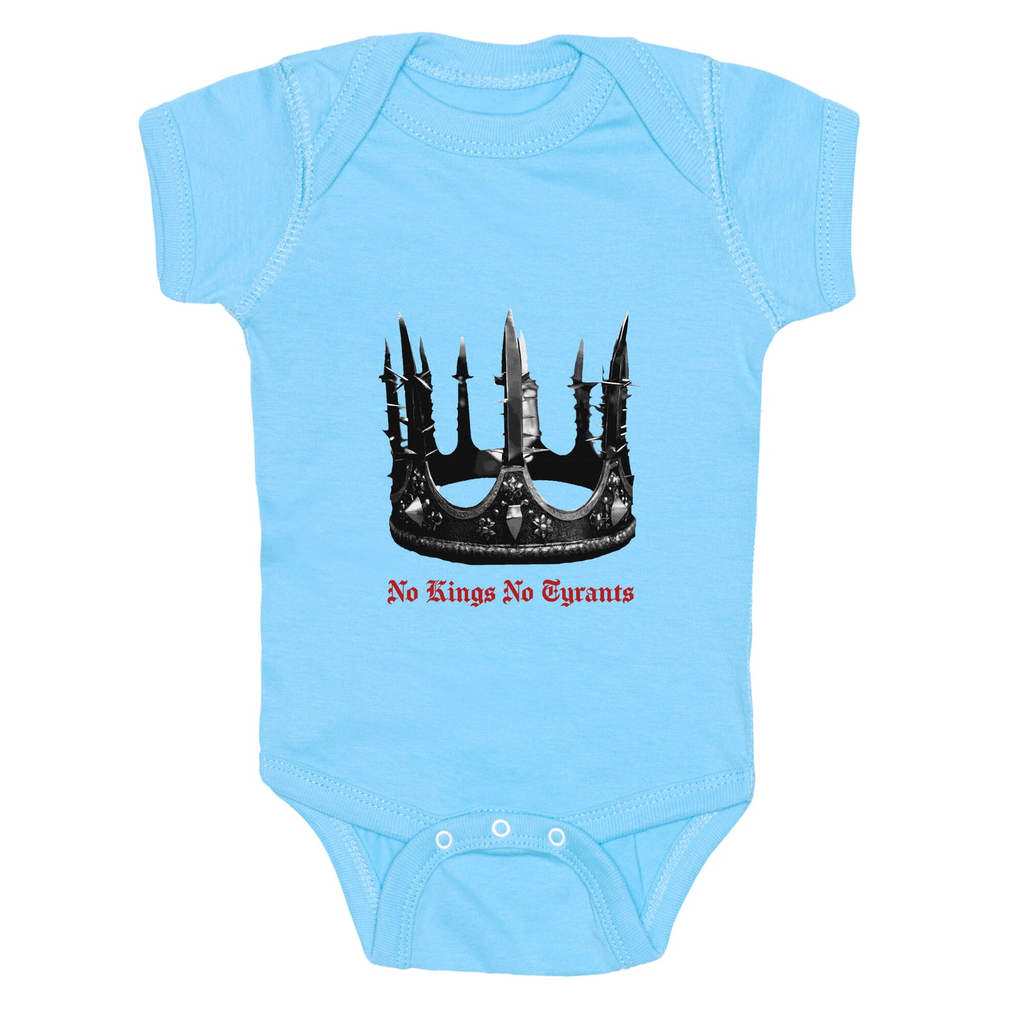 No Kings No Tyrants Crown Baby One-Piece