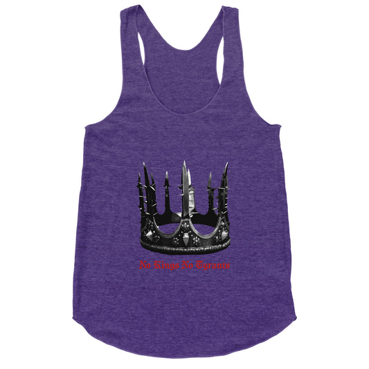 No Kings No Tyrants Crown Racerback Tank