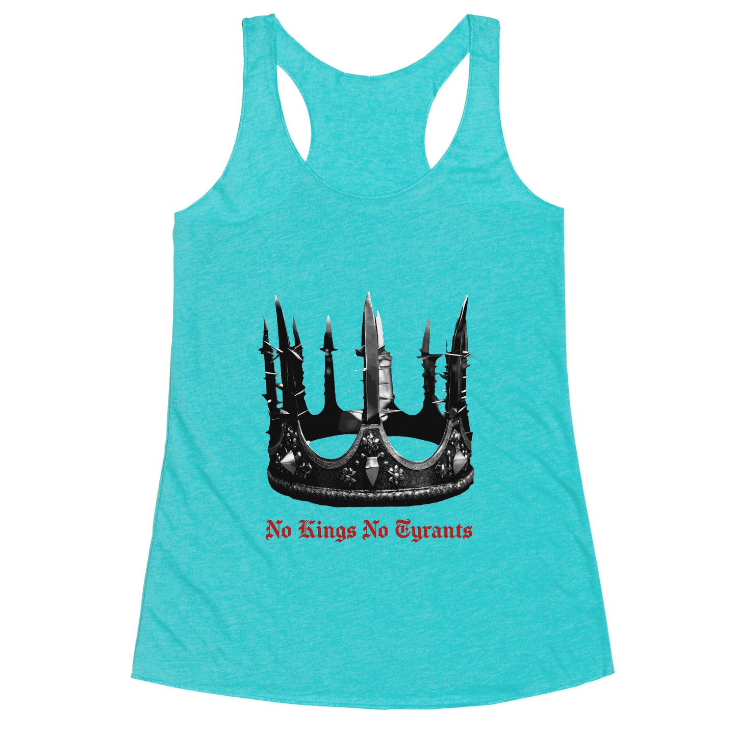 No Kings No Tyrants Crown Racerback Tank