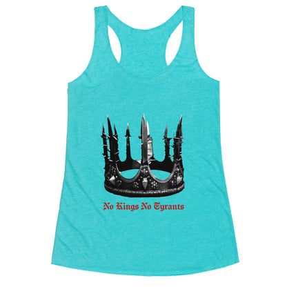 No Kings No Tyrants Crown Racerback Tank