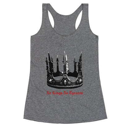 No Kings No Tyrants Crown Racerback Tank