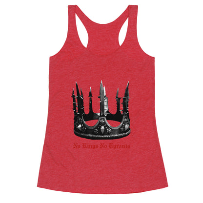 No Kings No Tyrants Crown Racerback Tank