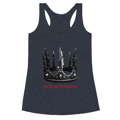 No Kings No Tyrants Crown Racerback Tank