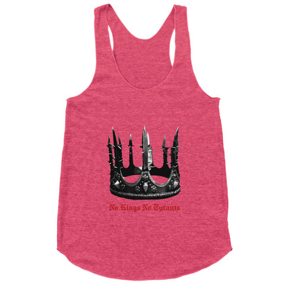 No Kings No Tyrants Crown Racerback Tank
