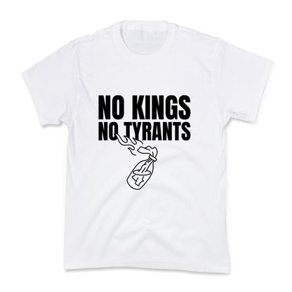 No Kings No Tyrants 2025 Kids Tee