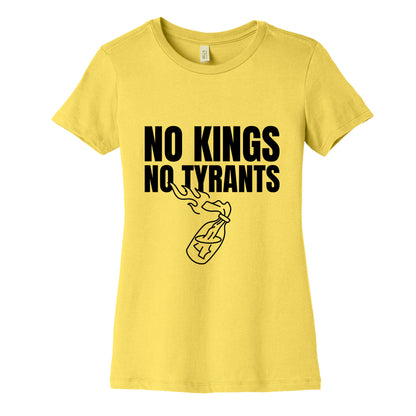 No Kings No Tyrants 2025 Womens Cotton Tee