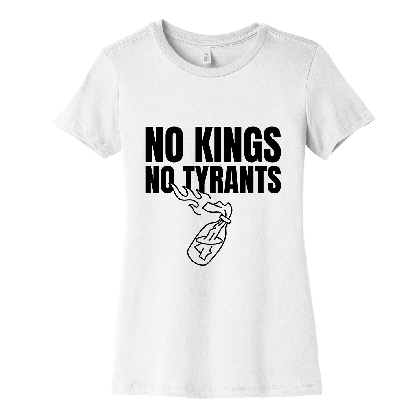 No Kings No Tyrants 2025 Womens Cotton Tee