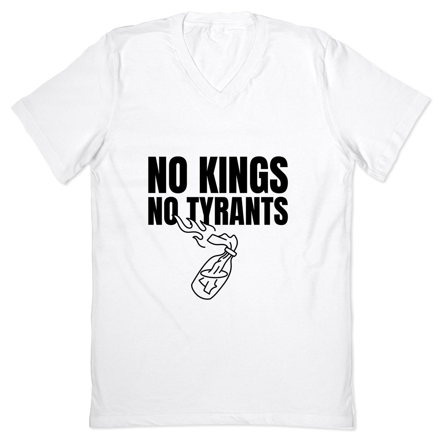 No Kings No Tyrants 2025 V-Neck
