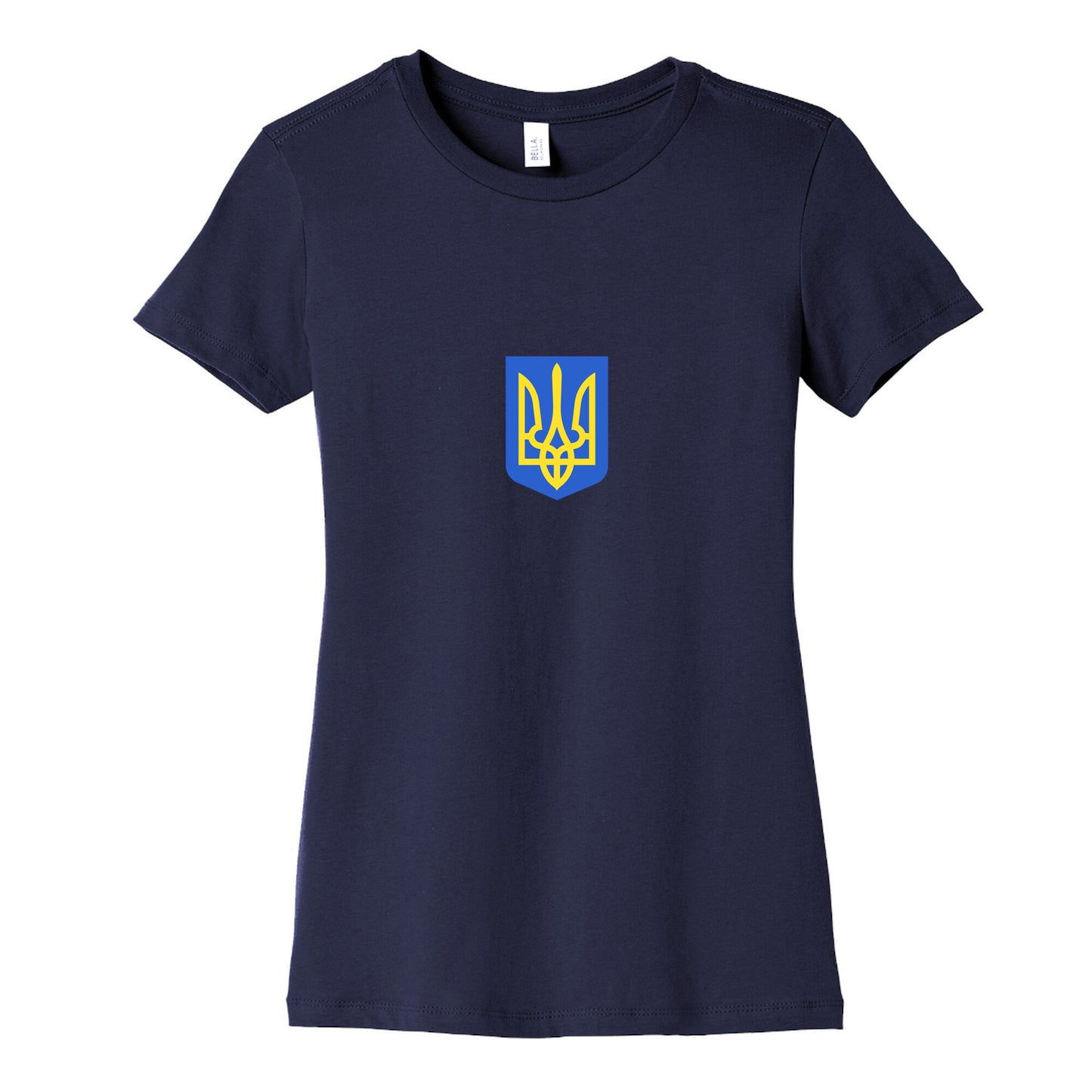 Zelensky Ukraine Trident Womens Cotton Tee