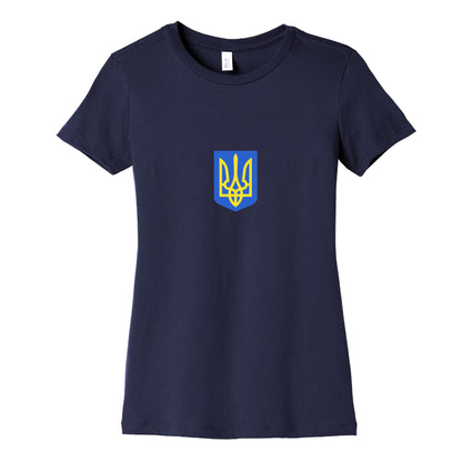Zelensky Ukraine Trident Womens Cotton Tee