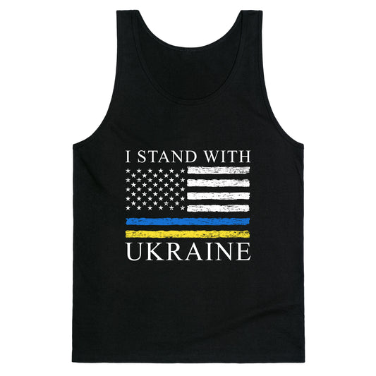 I Stand With Ukraine Flag Tank Top