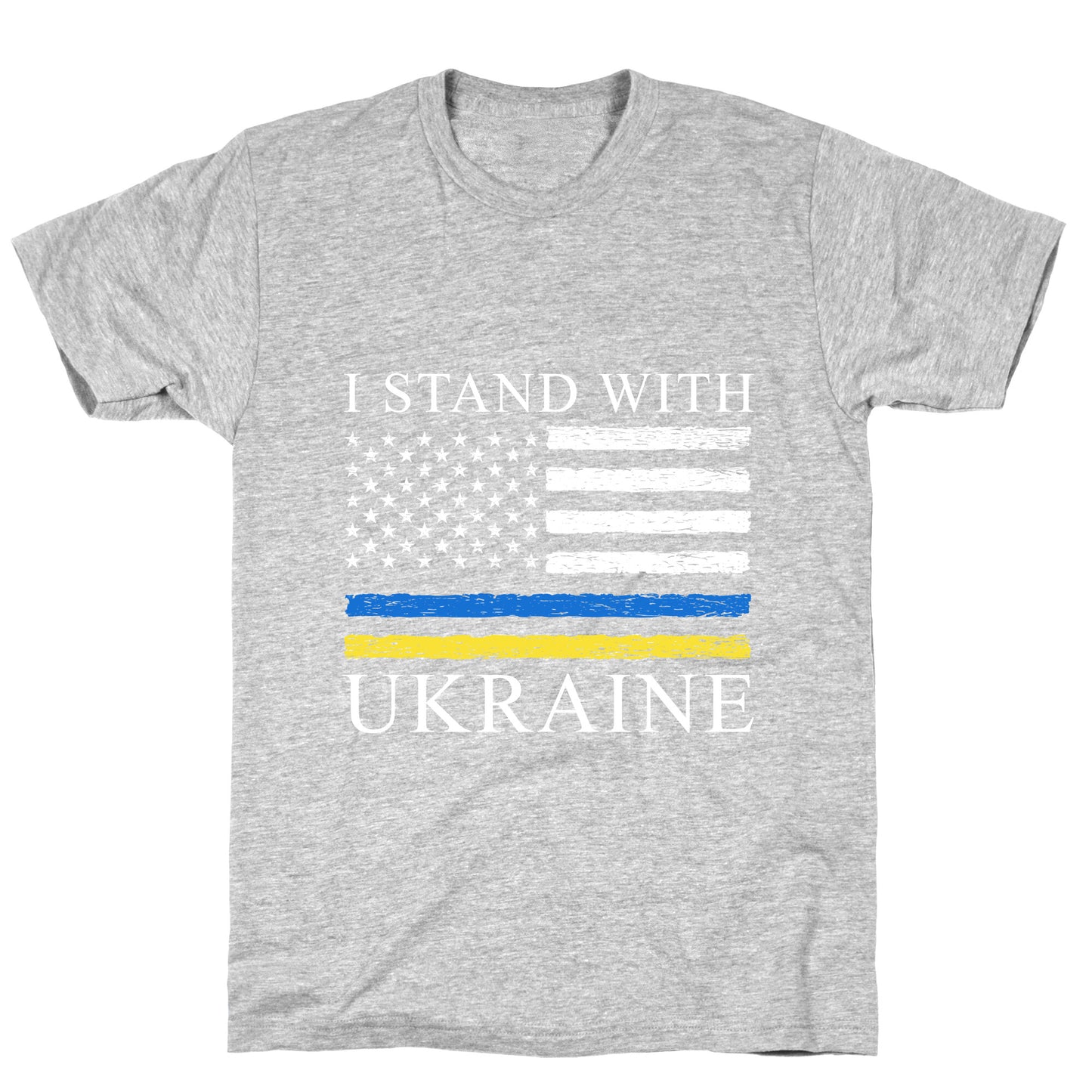 I Stand With Ukraine Flag T-Shirt