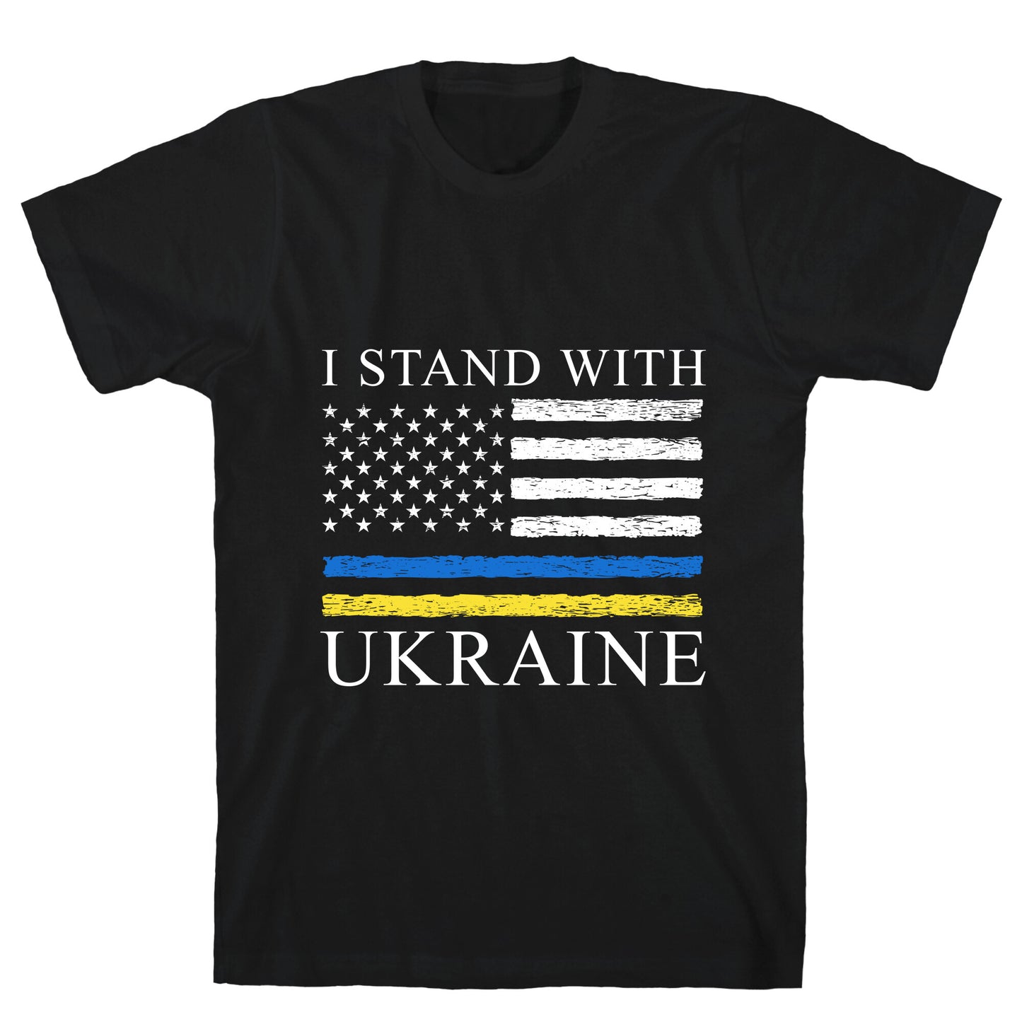 I Stand With Ukraine Flag T-Shirt