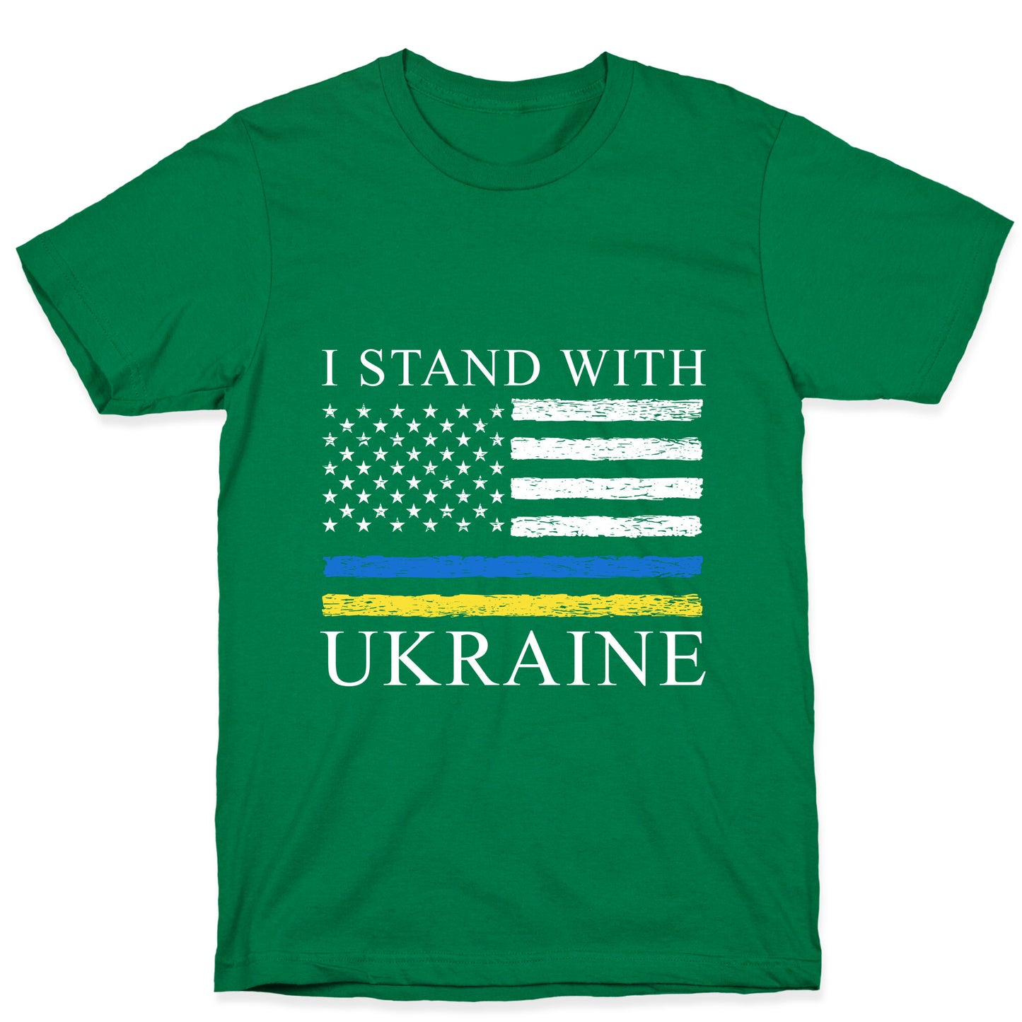 I Stand With Ukraine Flag T-Shirt