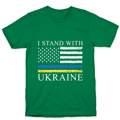 I Stand With Ukraine Flag T-Shirt