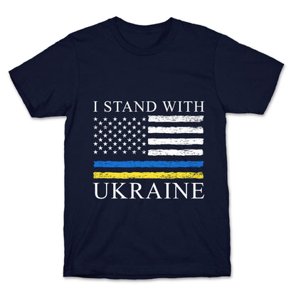 I Stand With Ukraine Flag T-Shirt