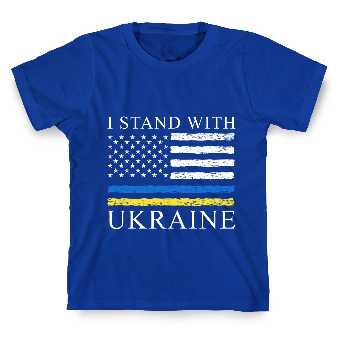 I Stand With Ukraine Flag T-Shirt