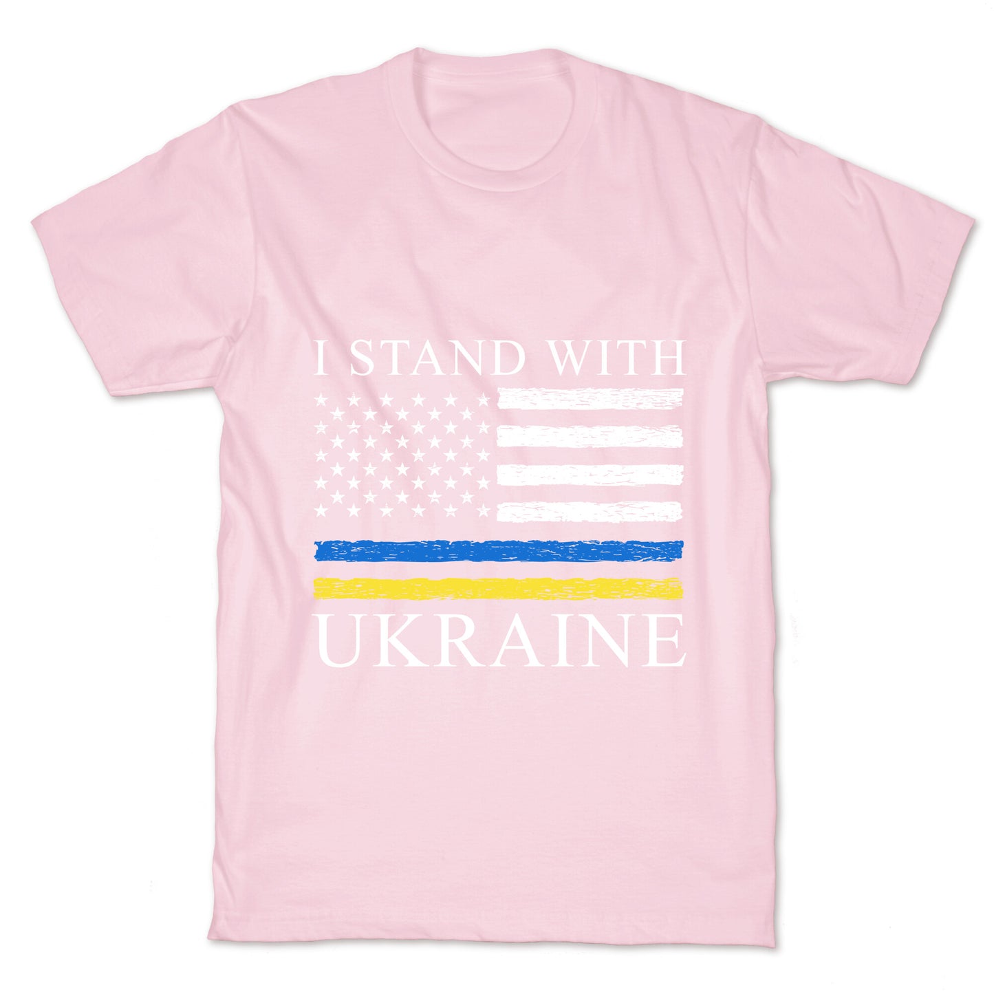 I Stand With Ukraine Flag T-Shirt