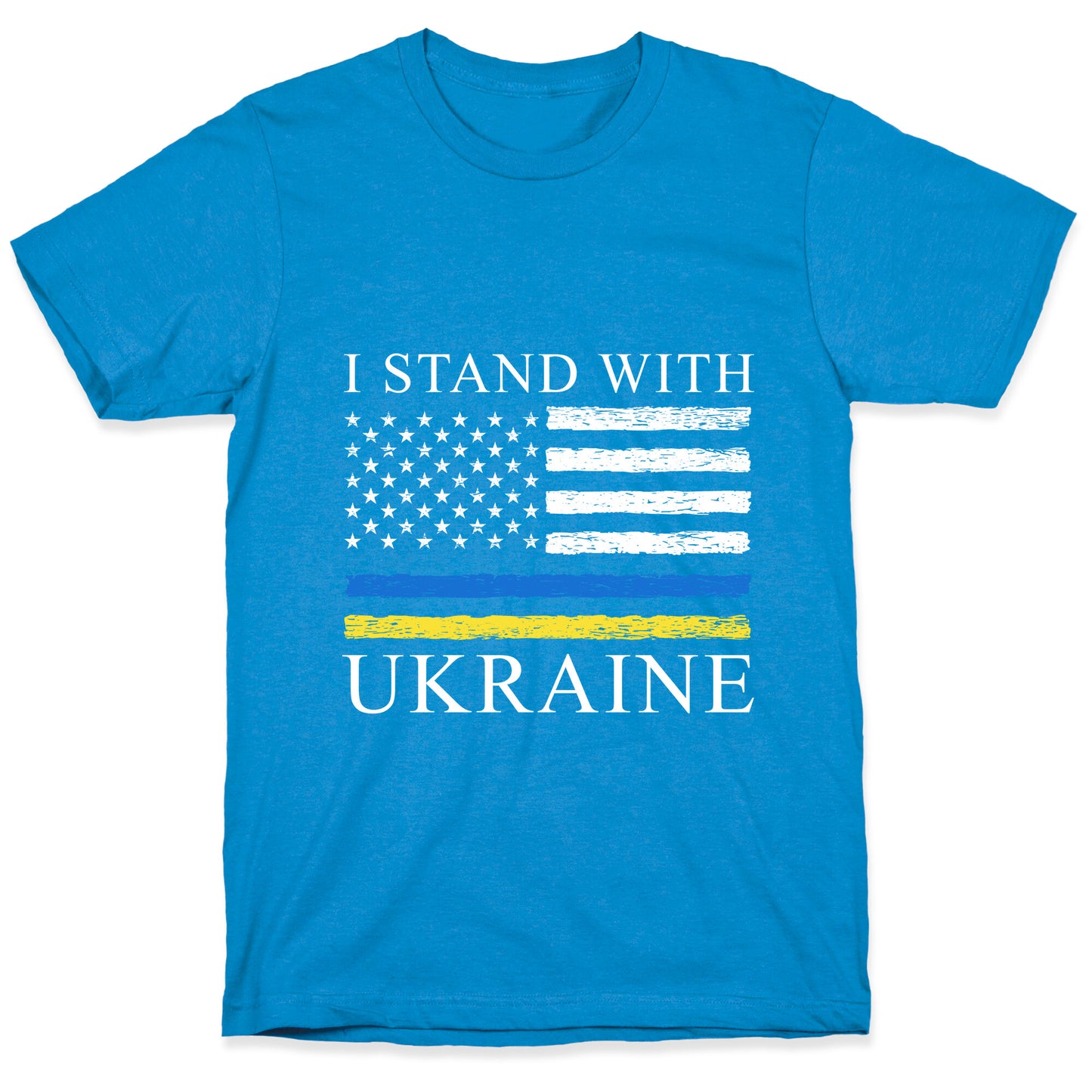 I Stand With Ukraine Flag T-Shirt