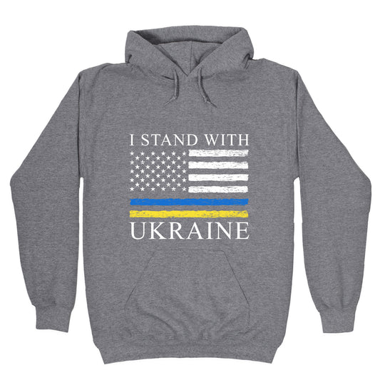 I Stand With Ukraine Flag Hoodie