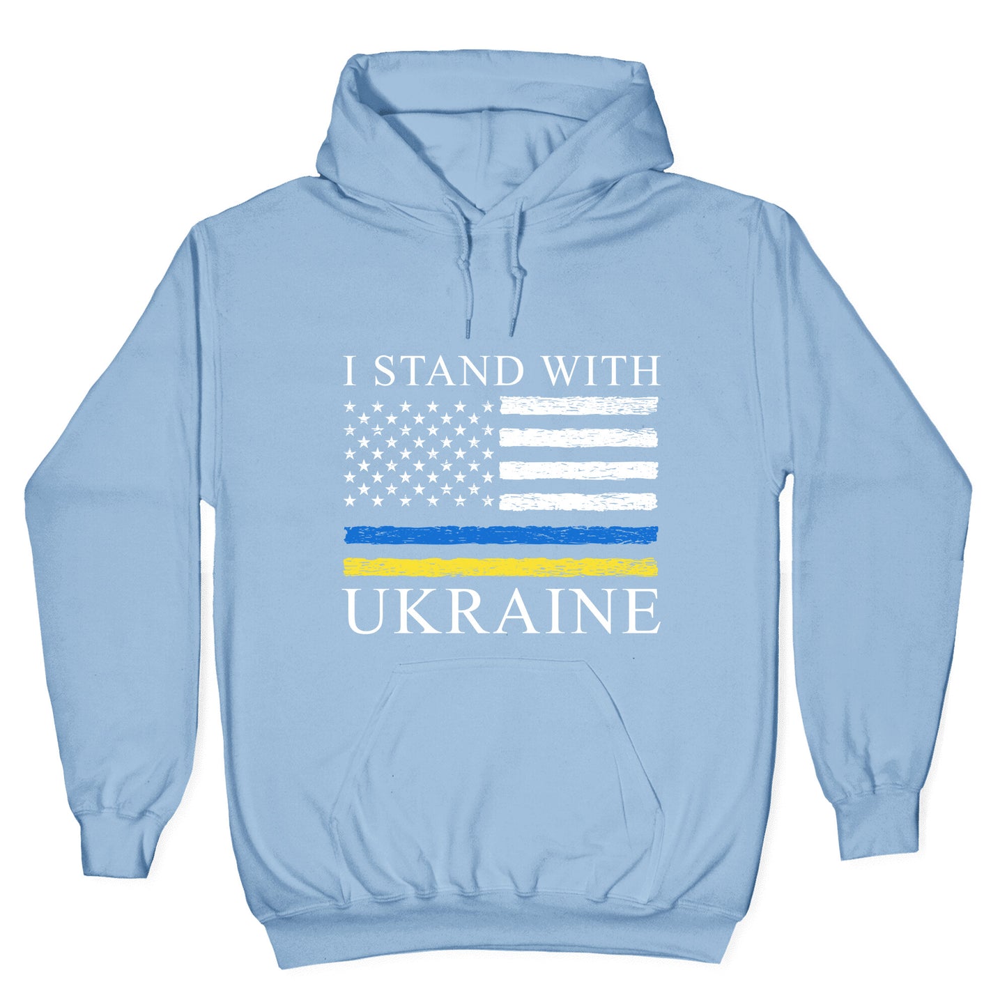 I Stand With Ukraine Flag Hoodie