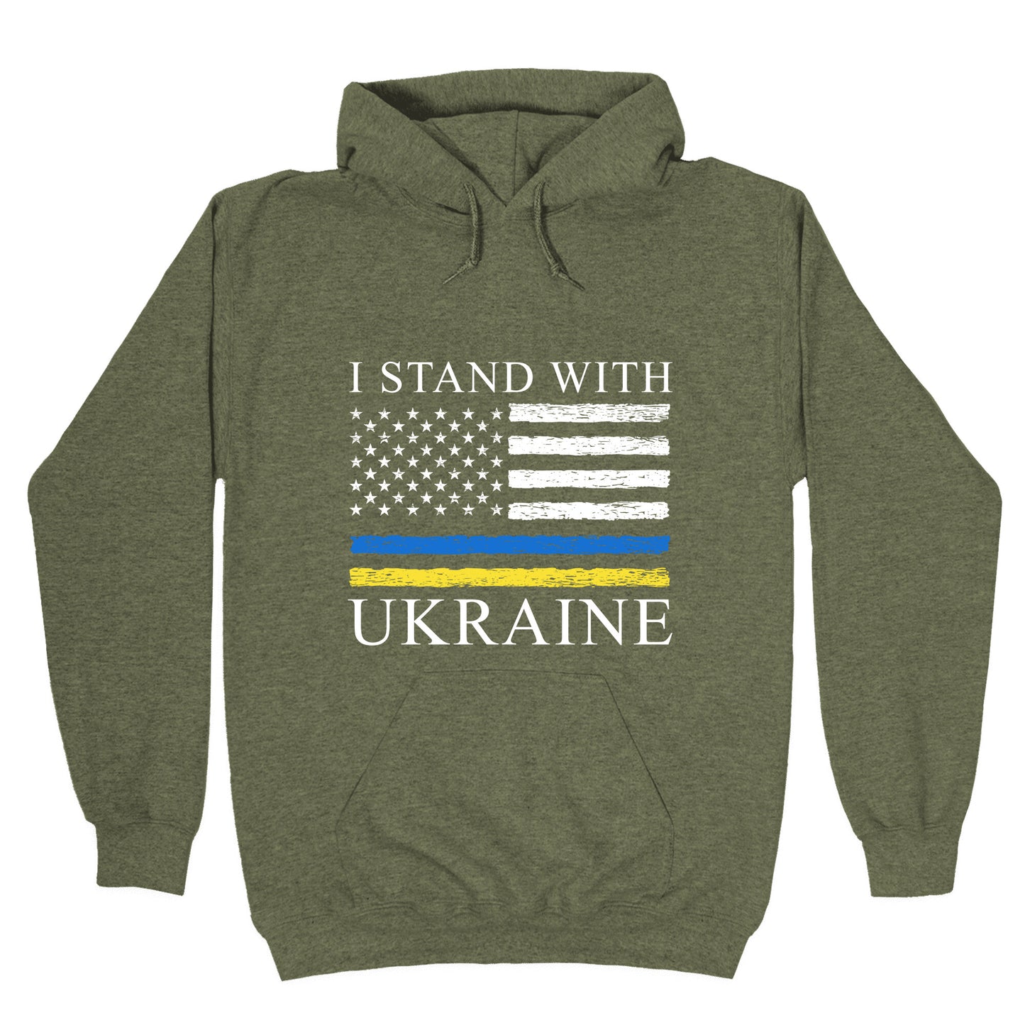 I Stand With Ukraine Flag Hoodie