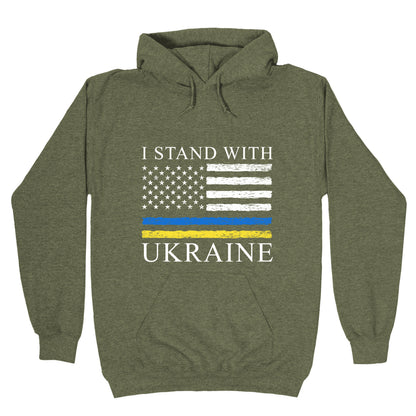 I Stand With Ukraine Flag Hoodie