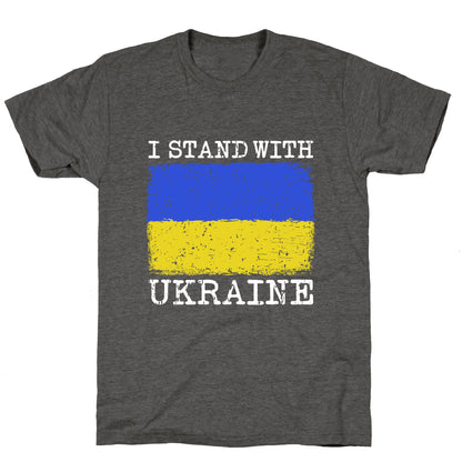 I Stand With Ukraine Unisex Triblend Tee