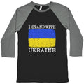 I Stand With Ukraine Baseball Tee