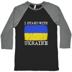 I Stand With Ukraine Baseball Tee
