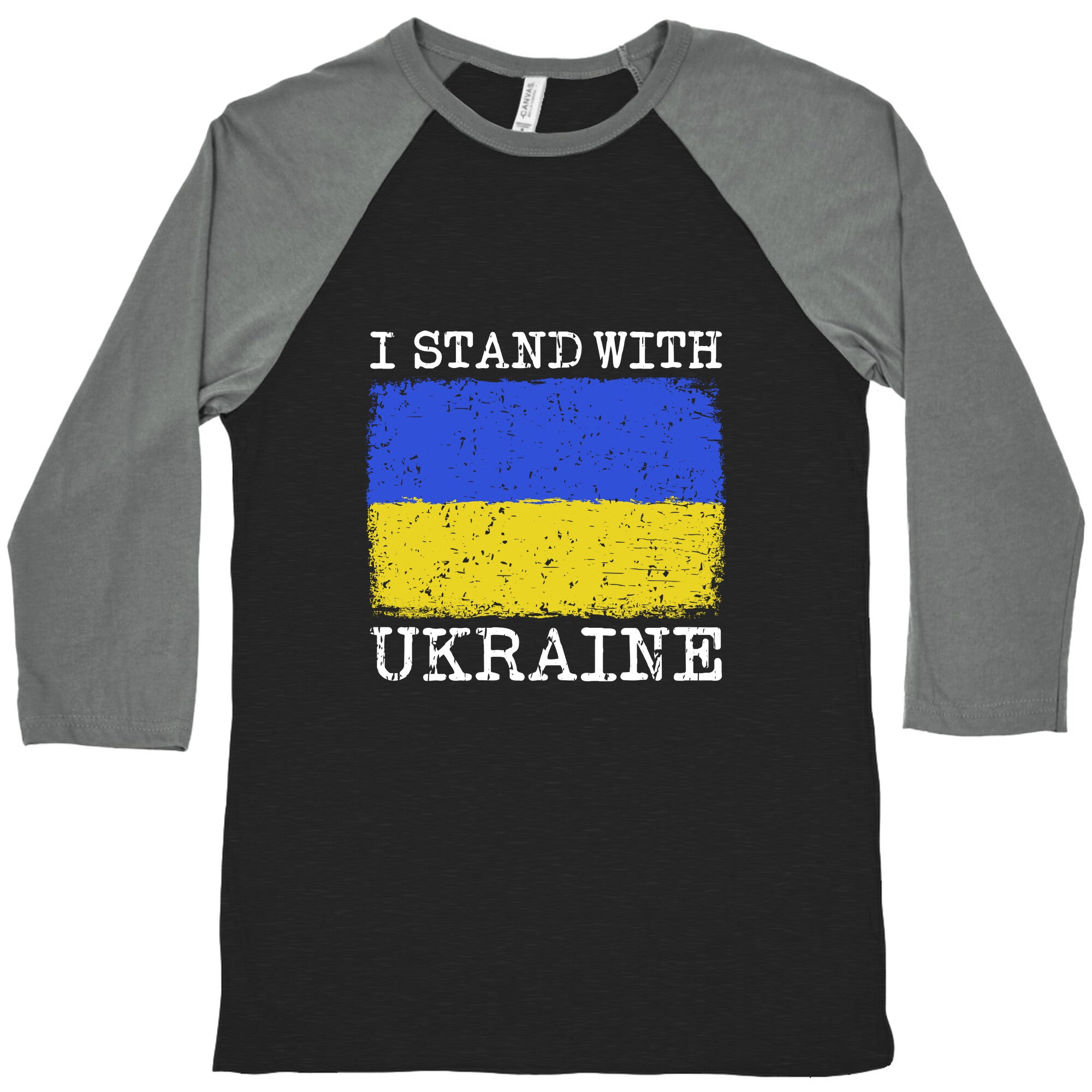 I Stand With Ukraine Baseball Tee