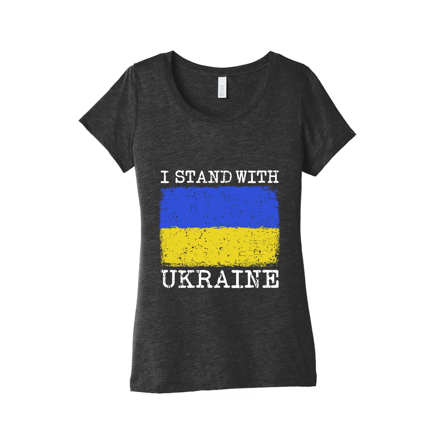 I Stand With Ukraine Womens Triblend Tee