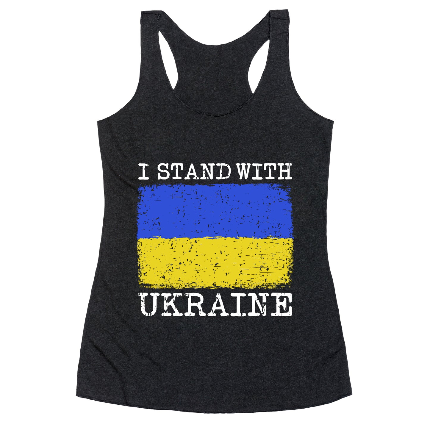 I Stand With Ukraine Racerback Tank