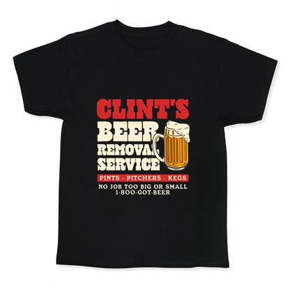 Clints Beer Removal Service Kids Tee