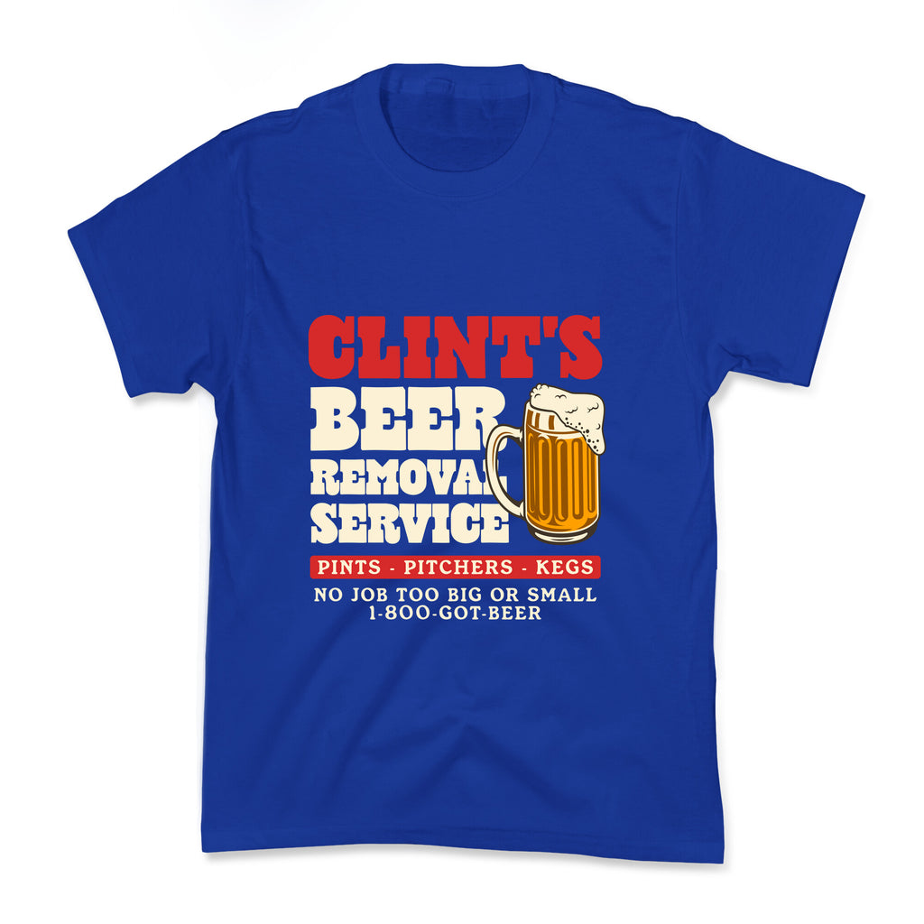 Clints Beer Removal Service Kids Tee