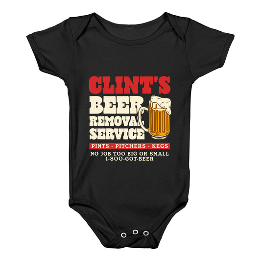 Clints Beer Removal Service Baby One-Piece