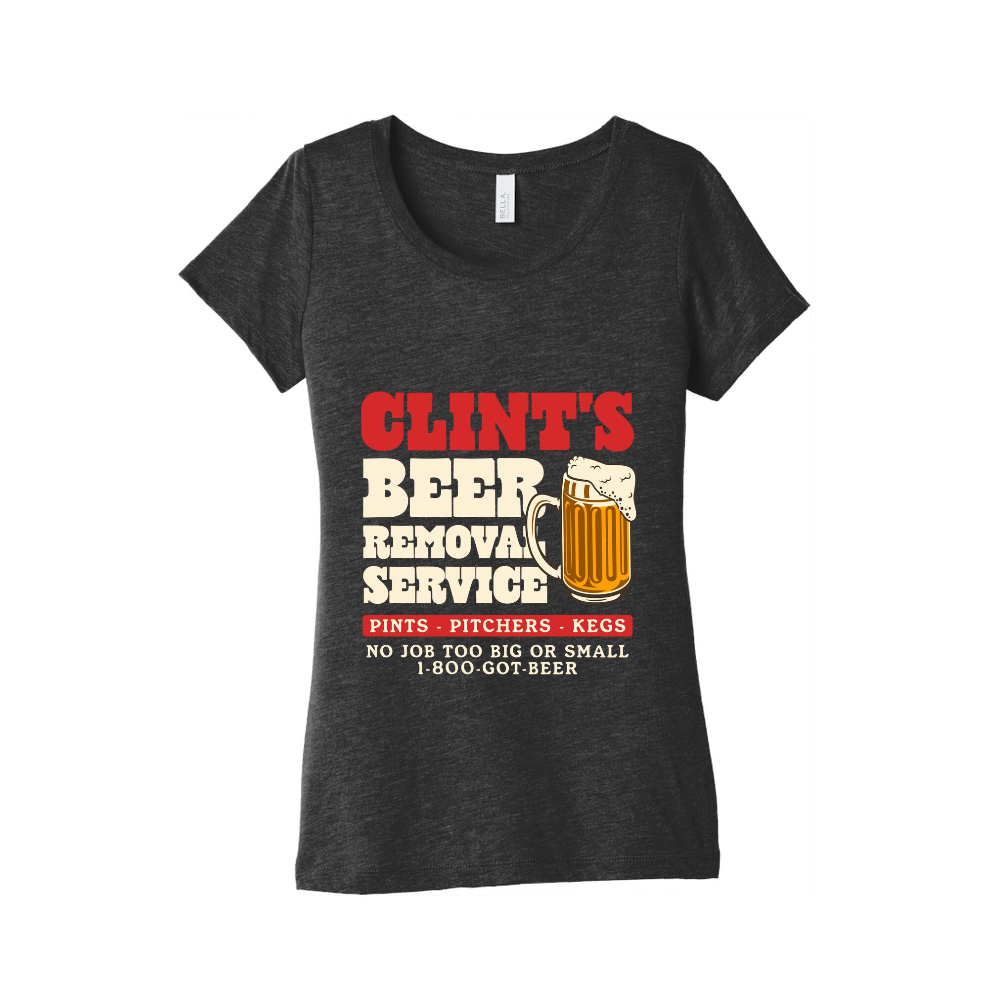Clints Beer Removal Service Womens Triblend Tee