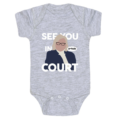 See You In Court Governor Janet Mills Baby One-Piece