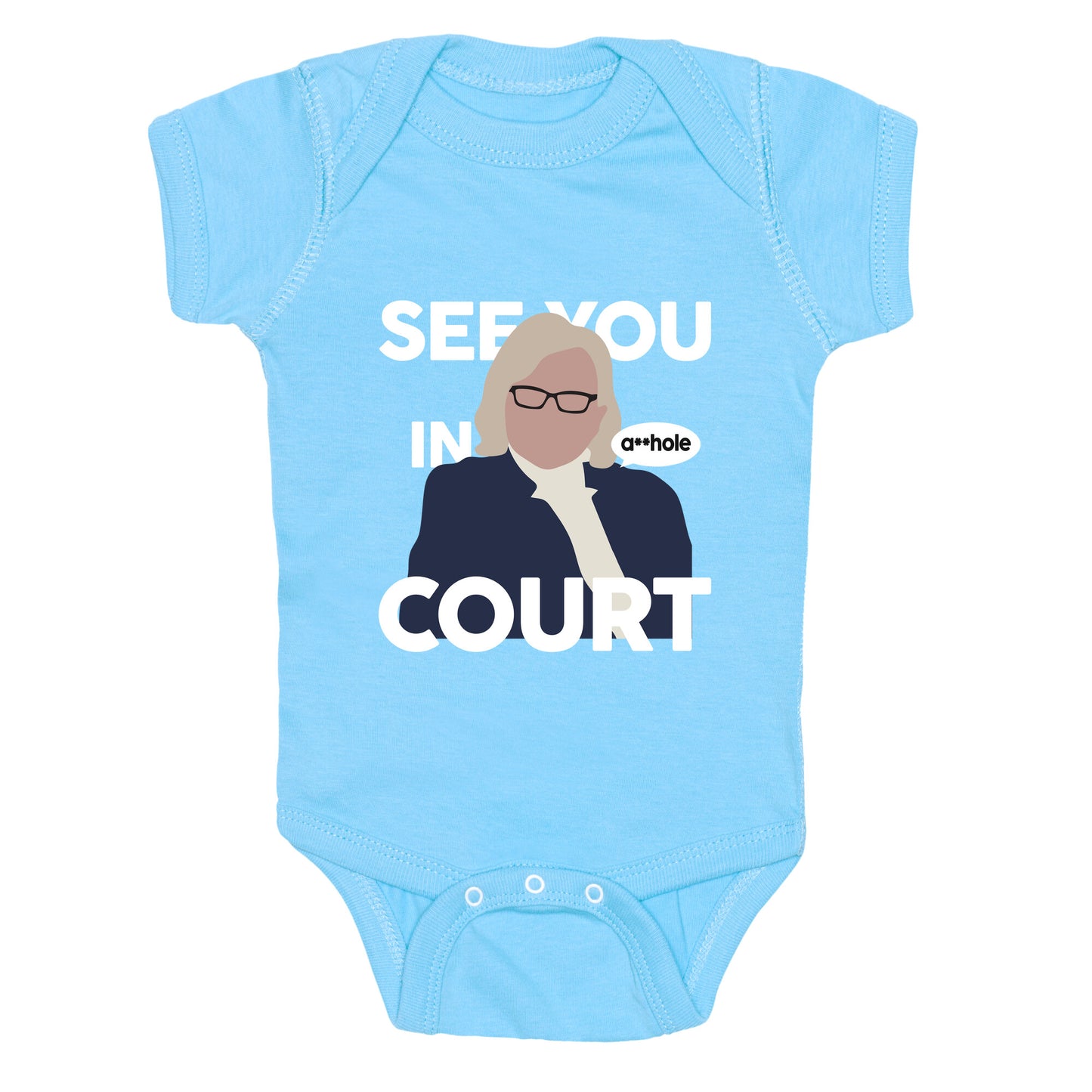 See You In Court Governor Janet Mills Baby One-Piece