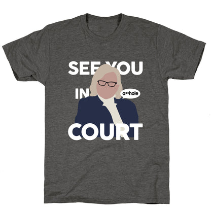 See You In Court Governor Janet Mills Unisex Triblend Tee