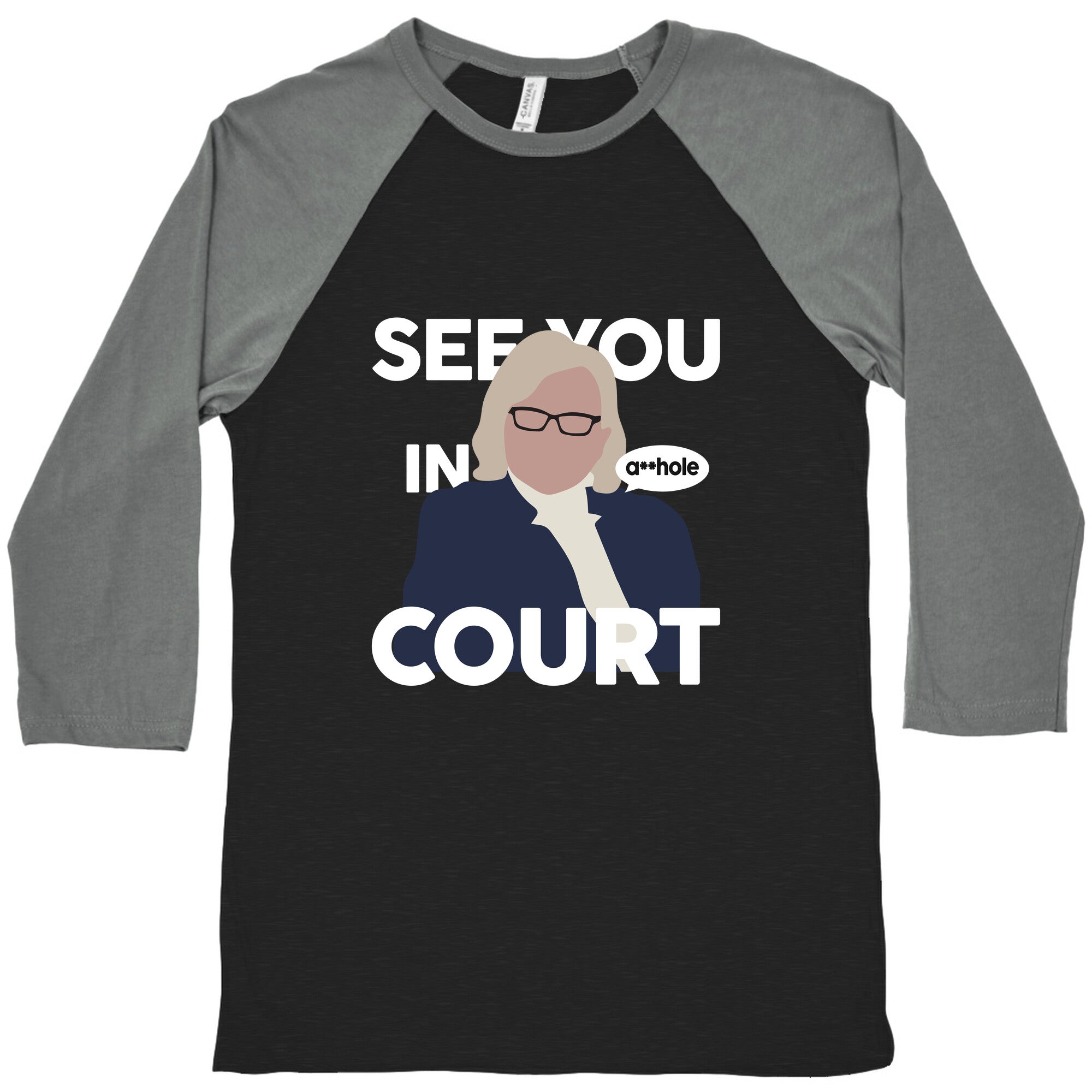 See You In Court Governor Janet Mills Baseball Tee