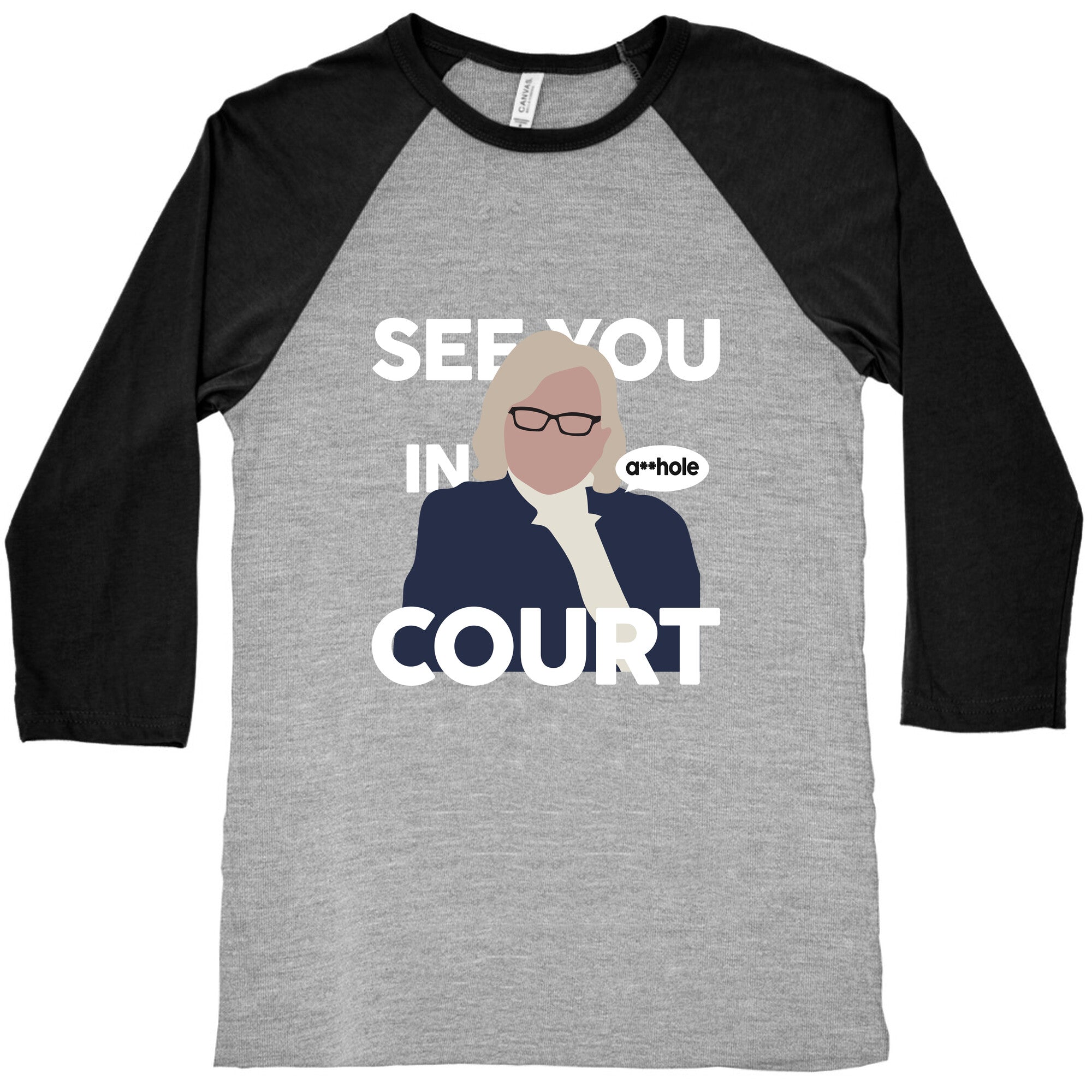 See You In Court Governor Janet Mills Baseball Tee