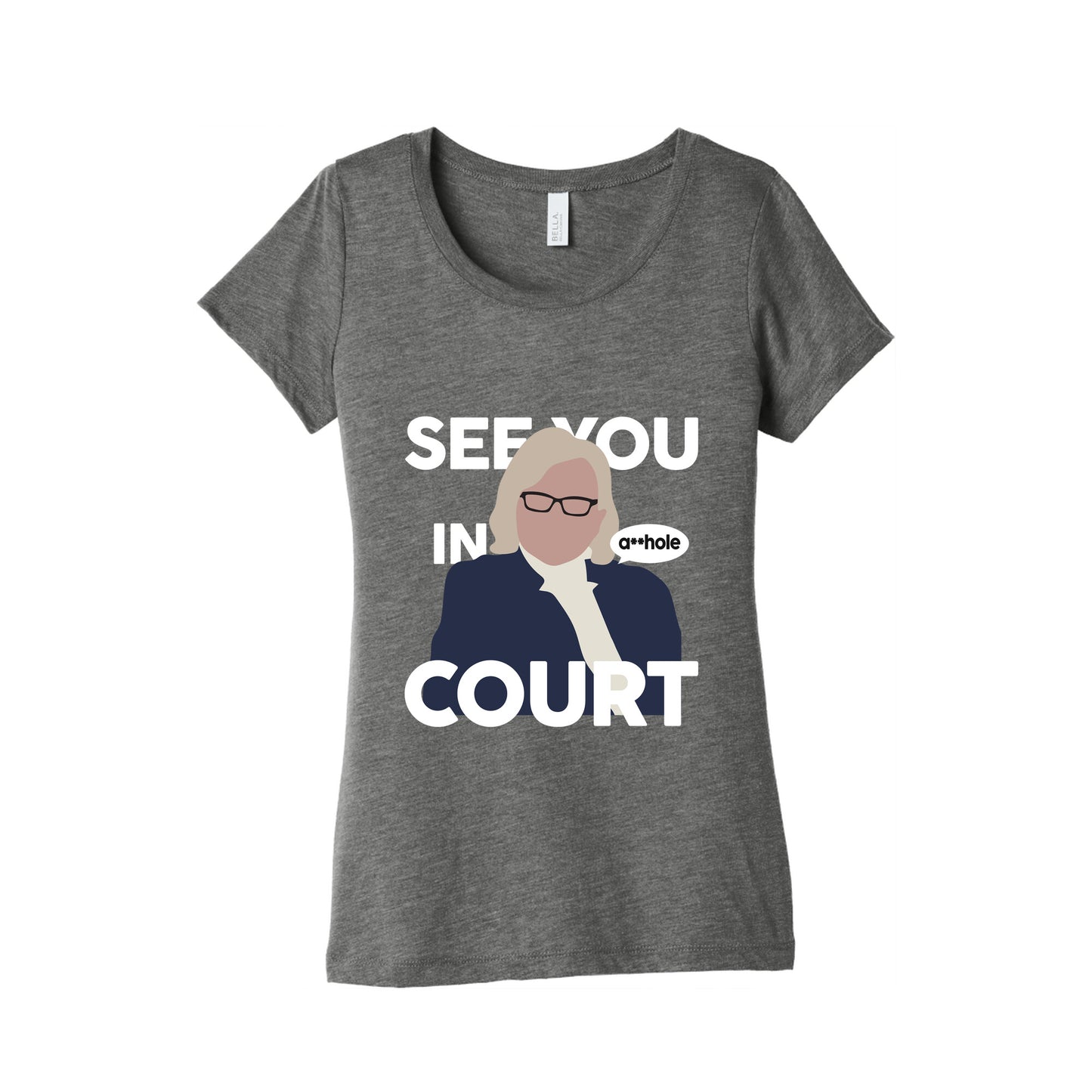 See You In Court Governor Janet Mills Womens Triblend Tee