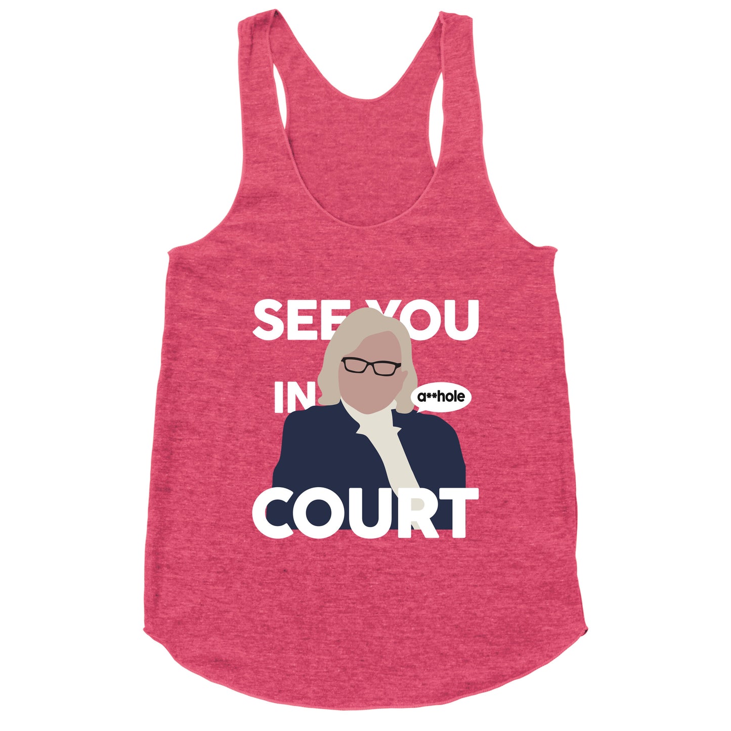 See You In Court Governor Janet Mills Racerback Tank