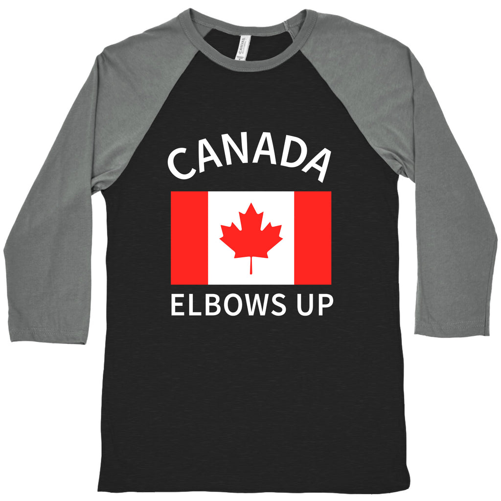 Elbows Up Canada Baseball Tee